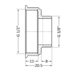 Фітинг різьбовий латунний перехідник ВН-НАР 1/2"x3/8" Thermo Alliance SD409159 