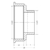 Фитинг резьбовой латунный переходник ВН-НАР 1/2"x1/4" Thermo Alliance SD409156