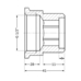 Фитинг резьбовой латунный удлинитель латунный ВН-НАР 1/2"x30 мм Thermo Alliance SD4221530