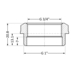 Фитинг резьбовой латунный футорка ВН-НАР 1"x3/4" Thermo Alliance SD4232520
