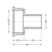 Фітинг різьбовий латунний штуцер ВН 1/2"x20 мм Thermo Alliance SD4261520