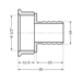 Фитинг резьбовой латунный штуцер ВН 1/2"x14 мм Thermo Alliance SD4261514