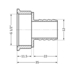 Фитинг резьбовой латунный штуцер ВН 1/2"x12 мм Thermo Alliance SD4261512