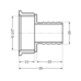 Фітинг різьбовий латунний штуцер ВН 1/2"x10 мм Thermo Alliance SD4261510