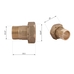 Комплект для счетчика ВН-НАР 1"x3/4" Thermo Alliance SD42915