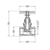 Фітинг різьбовий латунний вентиль латунний SD 15х1/2" (YA) ВН 1/2" Thermo Alliance SD15YA