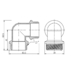 Фитинг резьбовой латунный угольник НАР 1" Thermo Alliance SF37325