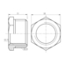 Фитинг резьбовой латунный футорка ВН-НАР 3/8"x1/4" Thermo Alliance SF37496