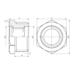 Фитинг резьбовой латунный футорка ВН-НАР 1/2"x1/4" Thermo Alliance SF374156