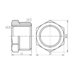 Фитинг резьбовой латунный футорка ВН-НАР 1/2"x3/8" Thermo Alliance SF374159