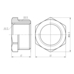 Фитинг резьбовой латунный футорка ВН-НАР 1/2"x3/4" Thermo Alliance SF3742015