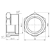 Фитинг резьбовой латунный футорка ВН-НАР 1 1/4"x1" Thermo Alliance SF3743225