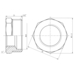 Фитинг резьбовой латунный футорка ВН-НАР 1 1/2"x1" Thermo Alliance SF3744025