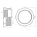 Фитинг резьбовой латунный футорка ВН-НАР 2"x1 1/2" Thermo Alliance SF3745040