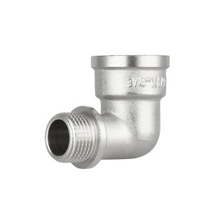 Фитинг резьбовой латунный угольник редукционный ВН-НАР 3/4"x1/2" Thermo Alliance SF3702015
