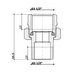 Фитинг резьбовой латунный сгон "американка" прямая ВН-НАР 1 1/2" Thermo Alliance TAS190W40
