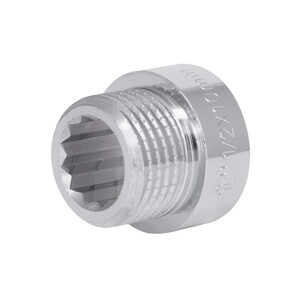 Фитинг резьбовой латунный удлинитель ВН-НАР 1/2"x10 мм Thermo Alliance TAF1301510