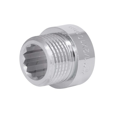 Фитинг резьбовой латунный удлинитель ВН-НАР 1/2"x10 мм Thermo Alliance TAF1301510