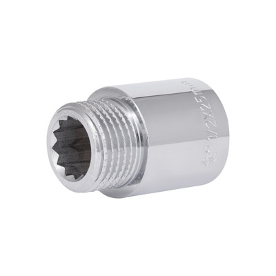 Фітинг різьбовий латунний подовжувач ВН-НАР 1/2"x25 мм Thermo Alliance TAF1301525
