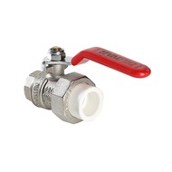 Кран шаровой Valtec латунный с переходом на полипропиленовую трубу вн 32х1" VTp.742.0.03206