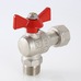 Кран шаровой Valtec угловой с накидной гайкой вн-нар 3/4"х3/4" VT.267.N.0505
