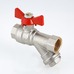 Кран шаровой Valtec с фильтром механической очистки вн-вн 1/2" Combi VT.293.N.04