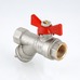 Кран шаровой Valtec с фильтром механической очистки вн-вн 1/2" Combi VT.293.N.04