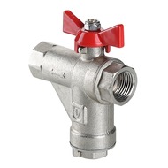 Кран шаровой Valtec со встроенным прямым фильтром вн-вн 3/4" Combi VT.294.N.05