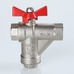 Кран шаровой Valtec со встроенным прямым фильтром вн-вн 3/4" Combi VT.294.N.05