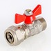 Кран шаровой Valtec с обжимным соединением НАР 16х1/2" VT.341.N.1604