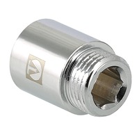 Фитинг резьбовой Valtec удлинитель хромированный вн-нар 1/2"х25 мм VTr.198.C.0425