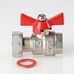 Кран шаровой Valtec с накидной гайкой вн-вн 1/2"х3/4" VT.241.N.0405 