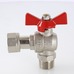 Кран шаровой Valtec угловой с накидной гайкой вн-нар 1"х1" VT.267.N.0606