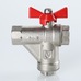 Кран шаровой Valtec со встроенным прямым фильтром вн-вн 1/2" Combi VT.294.N.04