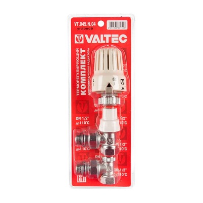 Комплект терморегулирующего оборудования Valtec для радиатора угловой вн-нар 1/2" VT.045.N.04