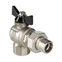 Кран шаровой Valtec усиленный угловой с полусгоном вн-нар 3/4" Perfect VT.328.N.05