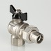 Кран шаровой Valtec усиленный угловой с полусгоном вн-нар 3/4" Perfect VT.328.N.05