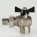 Кран шаровой Valtec усиленный угловой с полусгоном вн-нар 3/4" Perfect VT.328.N.05