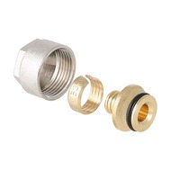 Фитинг коллекторный Valtec для пластиковой трубы вн 16 мм X 3/4" евроконус VT.4410.NE.16