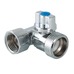 Тройник Valtec бытовой с шаровым краном вн-нар-нар 1/2"х3/4"х1/2" VT.256.N.04