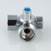 Тройник Valtec бытовой с шаровым краном вн-нар-нар 1/2"х3/4"х1/2" VT.256.N.04