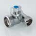 Тройник Valtec бытовой с шаровым краном вн-нар-нар 1/2"х3/4"х1/2" VT.256.N.04