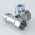 Тройник Valtec бытовой с шаровым краном вн-нар-нар 1/2"х3/4"х1/2" VT.256.N.04