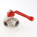 Кран шаровой Valtec трехходовой, тип Т вн 3/4" VT.361.N.05