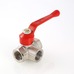 Кран шаровой Valtec трехходовой, тип Т вн 3/4" VT.361.N.05