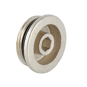 Пробка коллекторная Valtec с резиновым уплотнителем НАР 1" VT.0600.0.06