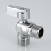 Кран шаровой Valtec угловой для подключения бытовой техники нар-нар 1/2"х3/4" VT.392.N.05