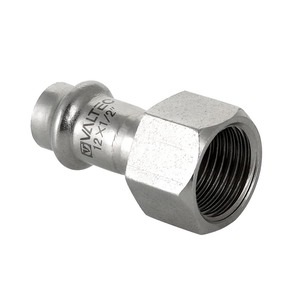Прес-фітінг Valtec з нержавіючої сталі-з'єднувач вн 22х1/2" VTi.902.I.002204