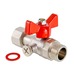 Кран шаровой Valtec для подключения манометра нар-вн 1/2"х1/4" VT.806.N.0402 