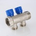 Коллектор Valtec с регулирующими вентилями 3 вых 1"x3/4" евроконус VTc.560.NE.060503